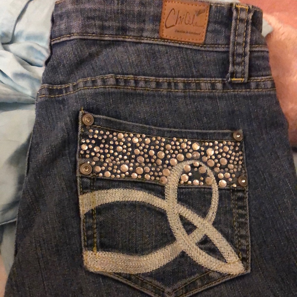Chi qle denim architect jeans like new super cute size5